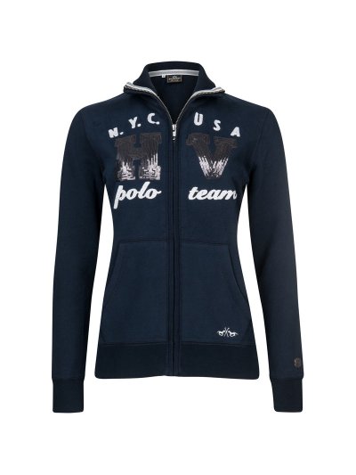 Navy blue jacket with pockets and print for women Ermax - HV Polo