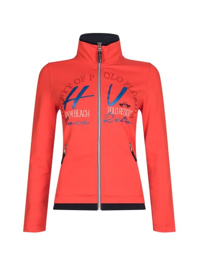 Salmon-colored jacket with zipper for women - HV Polo
