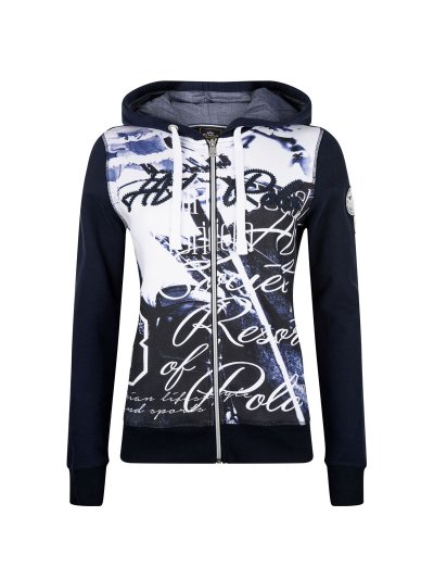 Printed hoodie with drawstrings for women - HV Polo