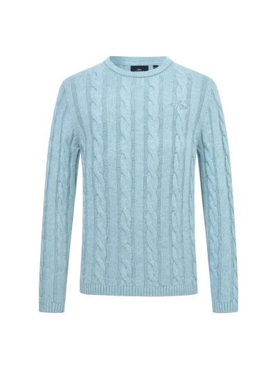 Jersey de punto azul aguamarina para niña HVPTally - HV Polo