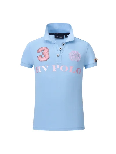 Polo azul celeste para niña Favouritas EQ - HV Polo