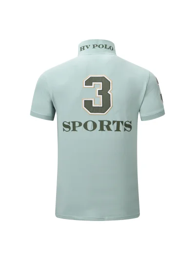 Polo azul aguamarina para hombre Favouritas M EQ - HV Polo - imagen 2