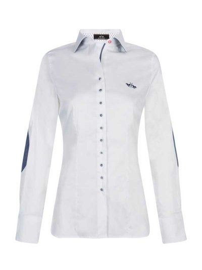 Chemise casual à manches longues blanc pour femme Anastasia - HV Polo