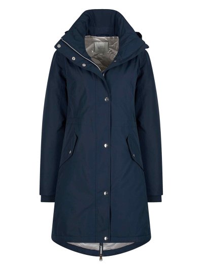 Veste Parka avec capuche en bleu marine pour femme - HV Polo