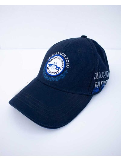 Light blue denim cap with white and electric blue embroidery Bay - HV Polo - imagen 4