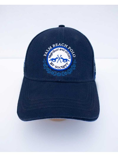 Light blue denim cap with white and electric blue embroidery Bay - HV Polo - imagen 2