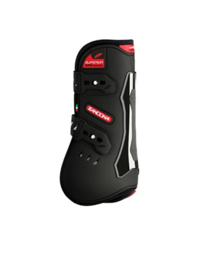 Pack of 2 black front jump protectors air tendon model - Zandona