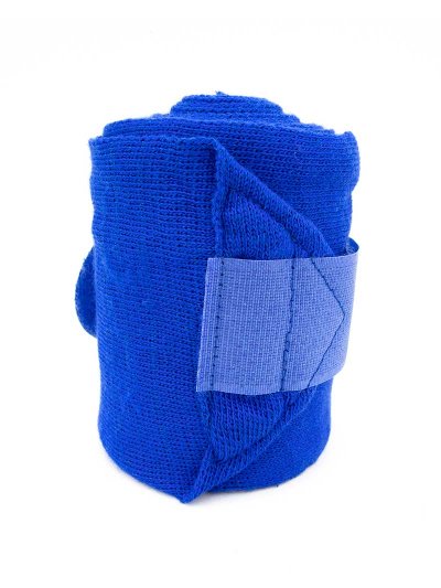 Pack de 4 vendas de descanso azul eléctrico para caballo - Marjoman - imagen 2