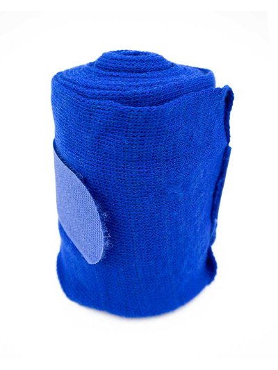 Pack de 4 vendas de descanso azul eléctrico para caballo - Marjoman - imagen 3