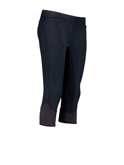 Leggings de corte pirata bleu marine (grip à fond intégral) pour femme Venti - Euro-Star