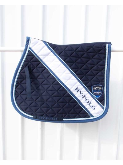 Sudadero de salto azul marino, blanco y azul claro para caballo (full) Haxtun - HV Polo
