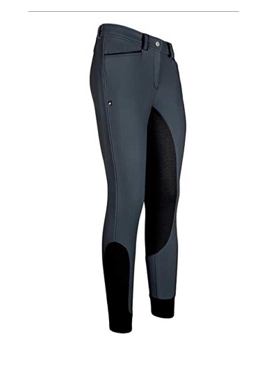 Pantalons d'hiver gris bleuté foncé et noir (grip à fond intégral) pour femme Carina - Euro-Star