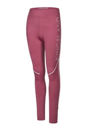Mallas rosa fucsia (Pink Malaga) con el logotipo en letras blancas (full grip) Junior KLNana - Kingsland