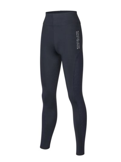 Mallas azul marino para mujer (full grip) con bolsillo lateral y el logotipo estampado en los laterales-KLNima - Kingsland