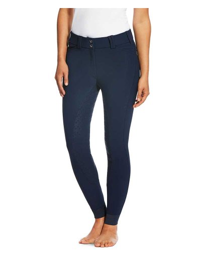 Pantalons d'équitation bleu marine (grip à fond intégral) pour femme Tri Factor - Ariat