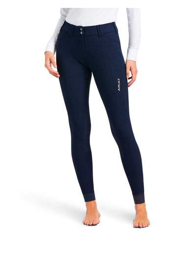 Pantalons d'équitation bleu marine (grip aux genoux) pour femme Tri Factor - Ariat