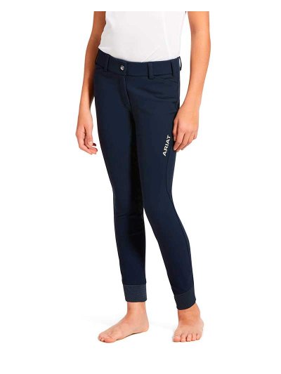 Full grip navy junior unisex breeches Tri Factor - Ariat