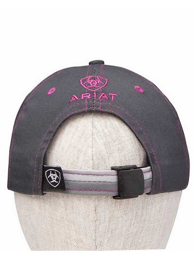Casquette gris et fuchsia Team II - Ariat - imagen 2