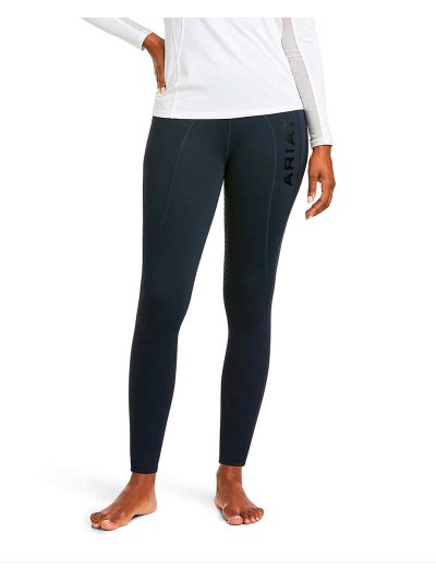 Leggings d'hiver bleu marine (grip à fond intégral) pour femme Attain - Ariat