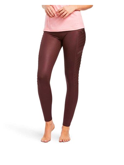 Mallas de montar a caballo marrón brillante (grip culera) para mujer EOS Moto - Ariat