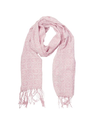 Pañuelo rosa claro con estampado de hv - HV Polo