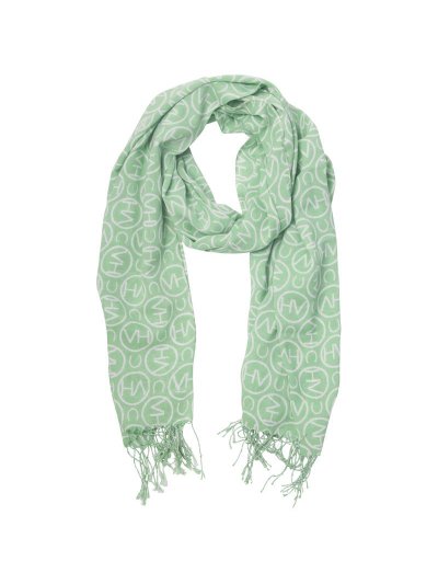 Pañuelo verde claro con estampado de hv - HV Polo