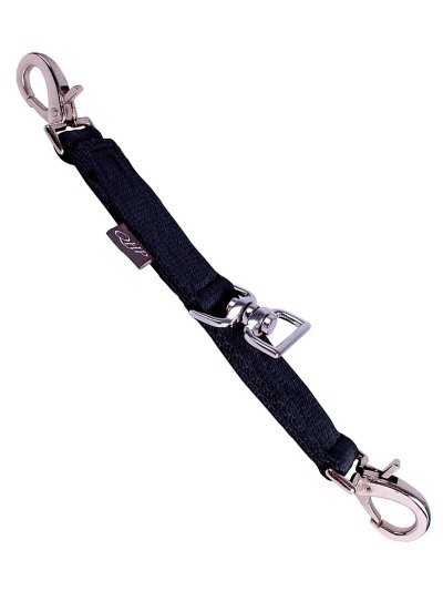 Muserola de nylon para dar cuerda  negra - QHP