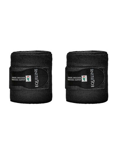 Pack de 2 vendas de descanso negras para caballo - Equiline