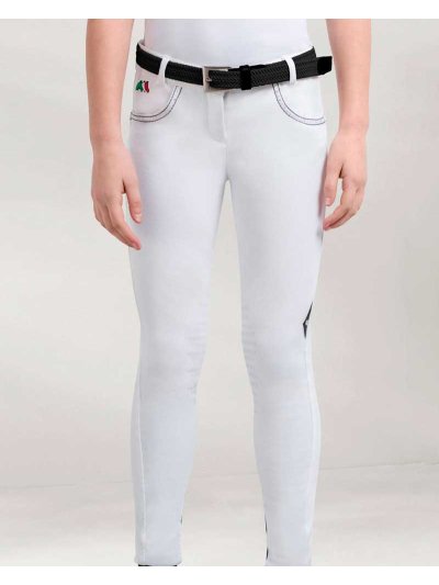 White riding breeches for girls Taylor - Equiline