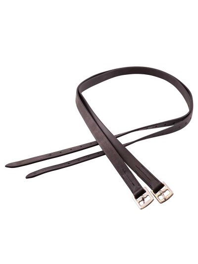 Black leather stirrups - Premiere