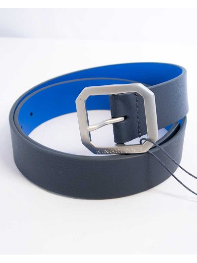Cinturón reversible azul marino y azul eléctrico - Kingsland