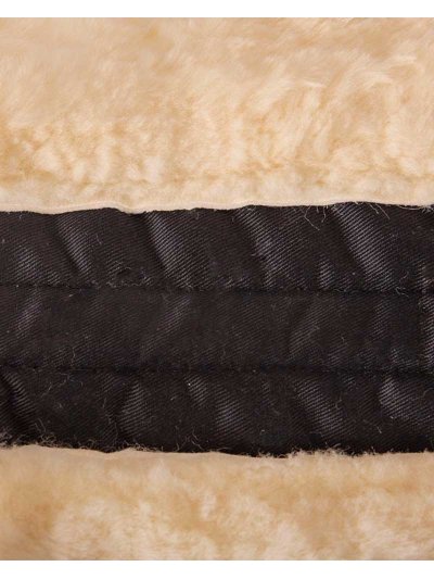 Salvadorsos negro de algodón con borreguillo beige para caballo y pony - BR - imagen 2