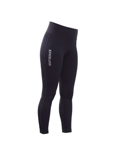 Navy blue riding tights with silicone knee grip for woman – Cornell model - Kingsland
