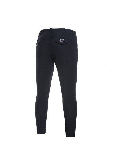 Navy blue breeches with knee grip for man – Kenneth model - Kingsland