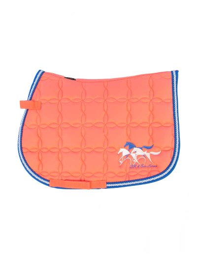 Sudadero de salto naranja/coral para caballo (cob) Mora - BR