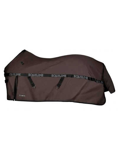 Manta impermeable para exterior marrón oscuro (400g) para caballo Clint - Equiline