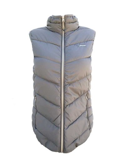 Women’s beige padded down vest – Jose - Equiline