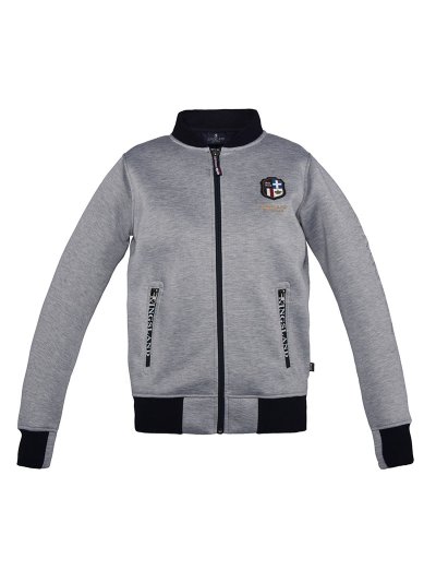 Sudadera gris y azul marino con cremallera unisex Cloverdale - Kingsland