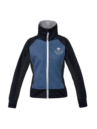 Veste softshell bleu et bleu marine à col haut pour femme Marbel - Kingsland