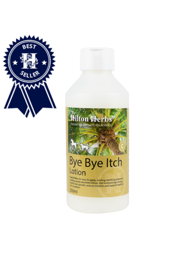 Loción calmante y antinflamatoria para heridas y rozaduras (crecepelo) Bye Bye Itch - Hilton Herbs