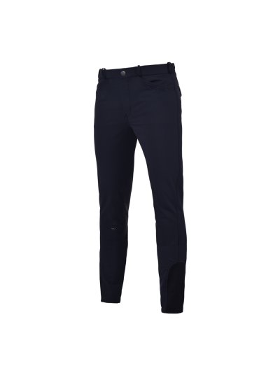Pantalons d'équitation bleu marine (grip aux genoux) pour homme Kenton - Kingsland