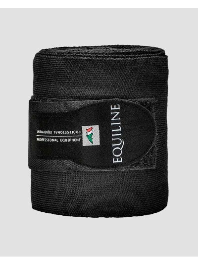 Pack de 2 vendas de descanso negras para caballo - Equiline - imagen 2