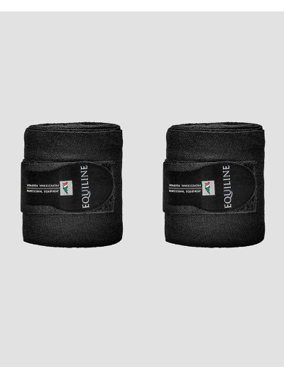 Pack de 2 vendas de descanso negras para caballo - Equiline