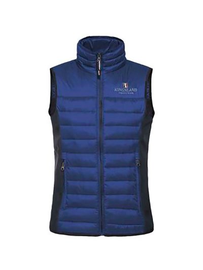 Gilet matelassé bleu foncé et bleu marine unisexe Edición limitada - Kingsland