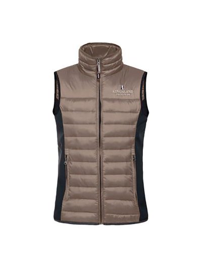 Gilet matelassé marron clair et bleu marine unisexe Edición limitada - Kingsland