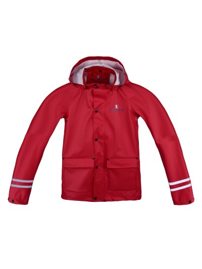 Chubasquero rojo con capucha de quita y pon junior unisex Claxto - Kingsland