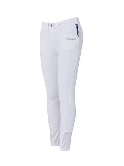 Pantalones blancos con escudo y lentejuelas (grip rodilla) para mujer Kessi - Kingsland