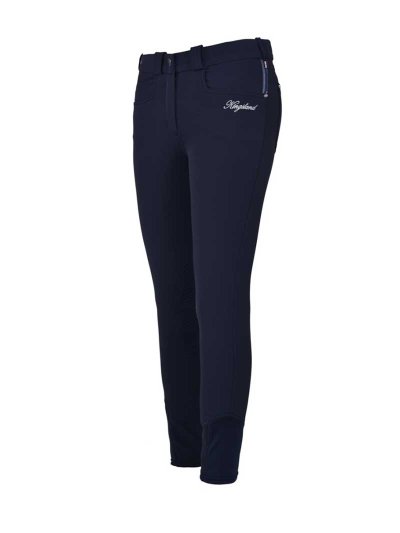 Pantalons bleu marine avec écusson et paillettes (grip aux genoux) pour femme Kessi - Kingsland
