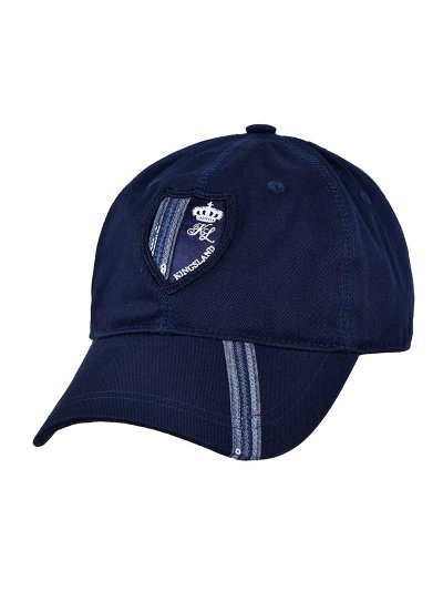Casquette bleu marine avec écusson et paillettes en bleu denim Zibal - Kingsland