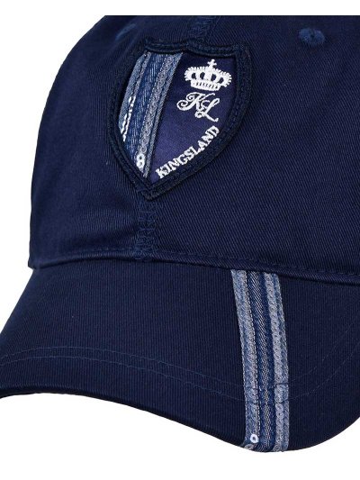 Casquette bleu marine avec écusson et paillettes en bleu denim Zibal - Kingsland - imagen 2